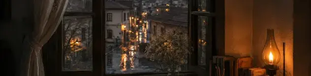 Eski Bir Pencerenin Önünde